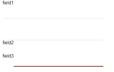 Examples showing different label placements for fields in a JSON Form layout.